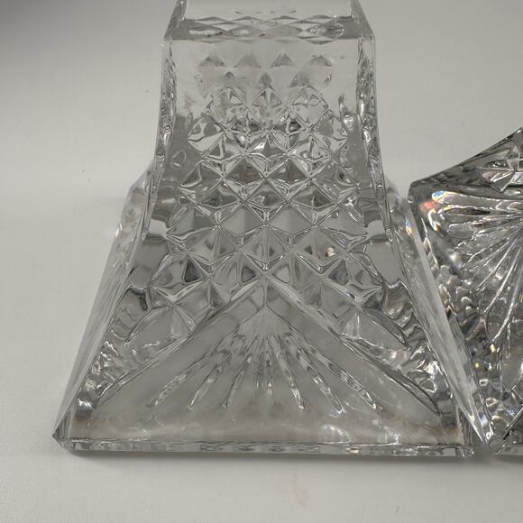 Waterford Wedding Heirloom Collection 6.25” crystal candlestick pair, EUC - Picture 8 of 13